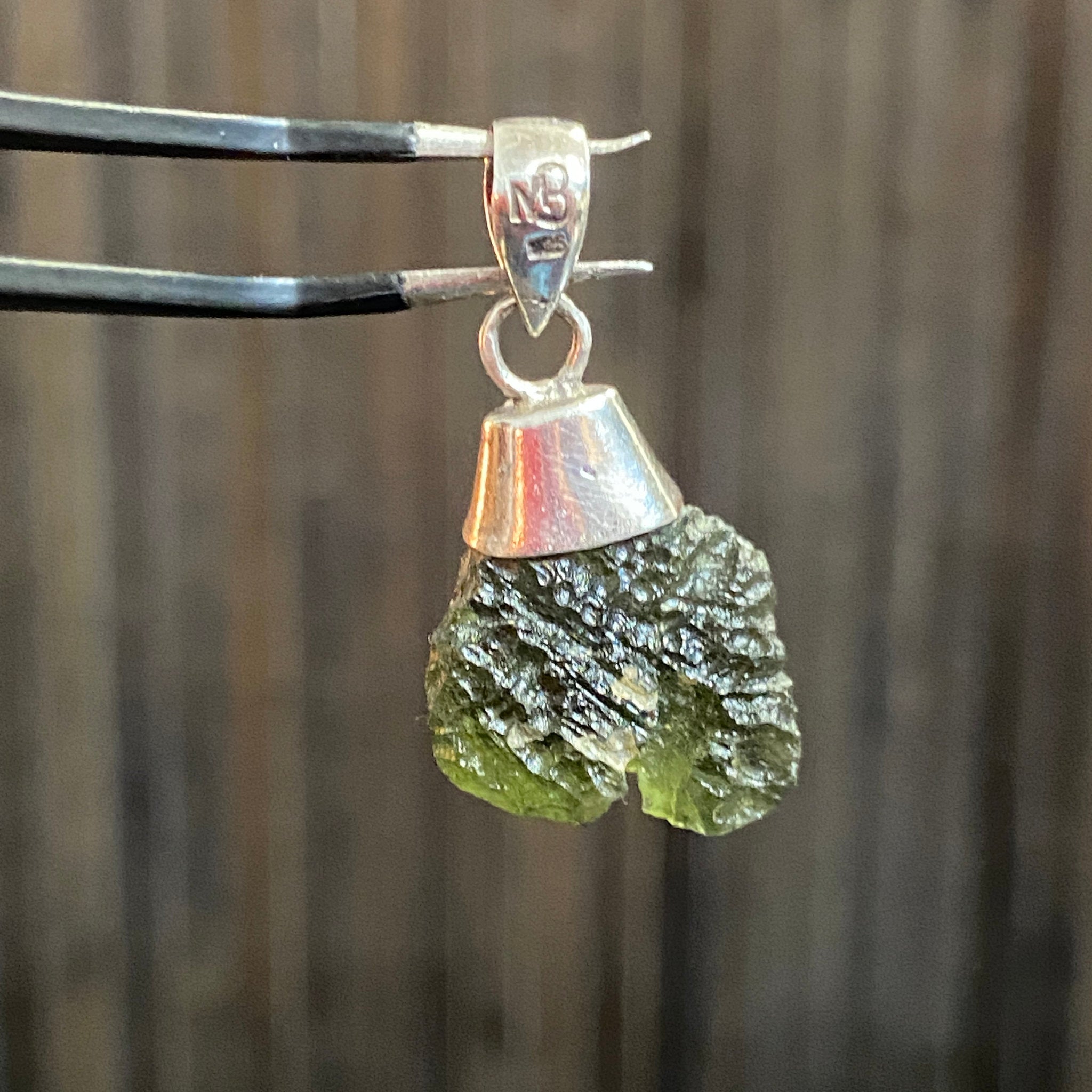 Mark Barjerski Moldavite Pendant - Castle Rocks Cornwall