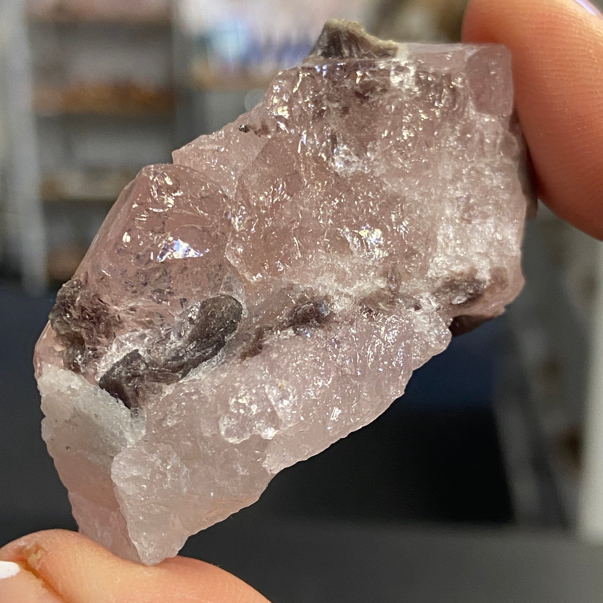 Morganite – Natural Beryl Crystal Cluster – Brazil - Castle Rocks Cornwall