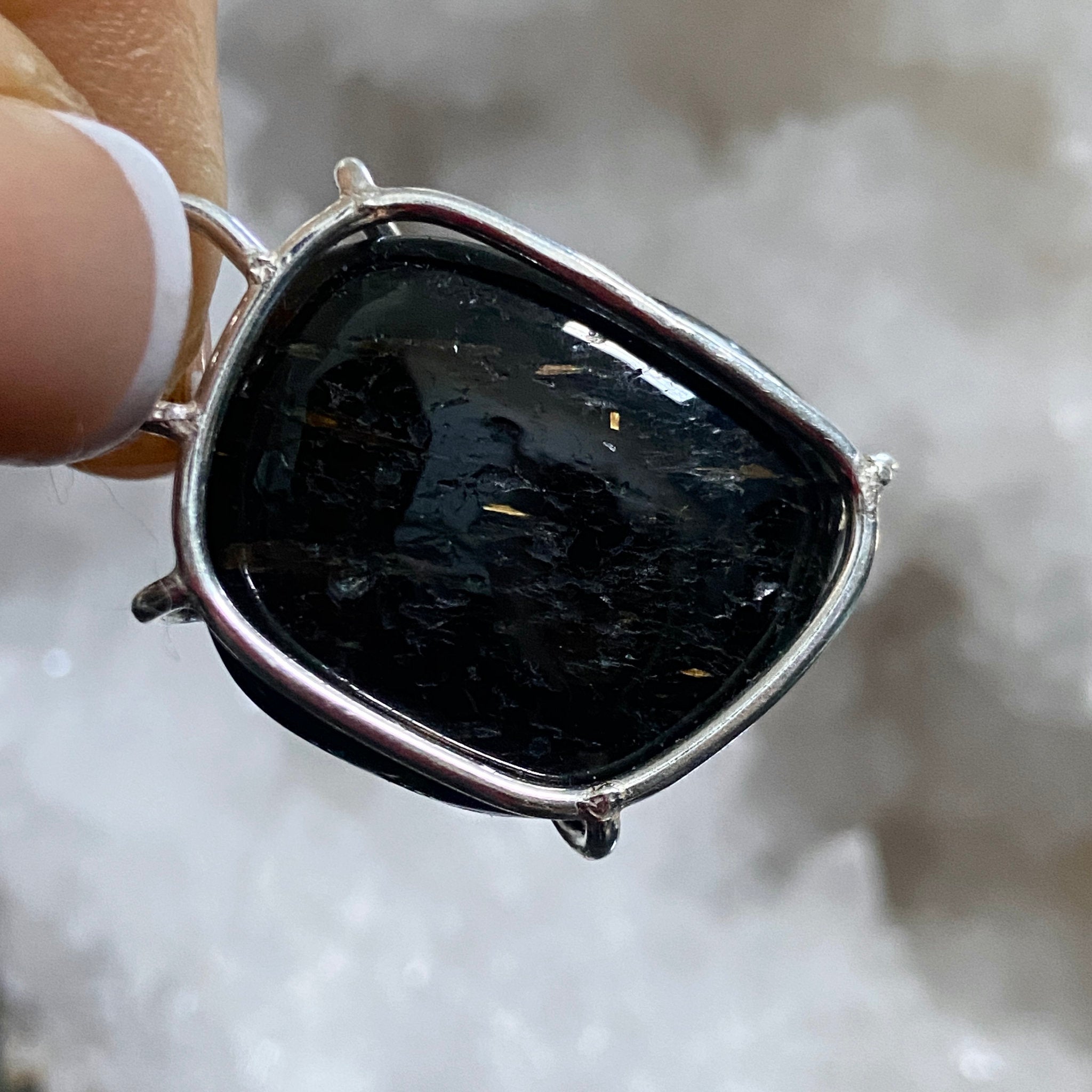 Nuummite Pendant - Bespoke by Song of the Sea - Castle Rocks Cornwall