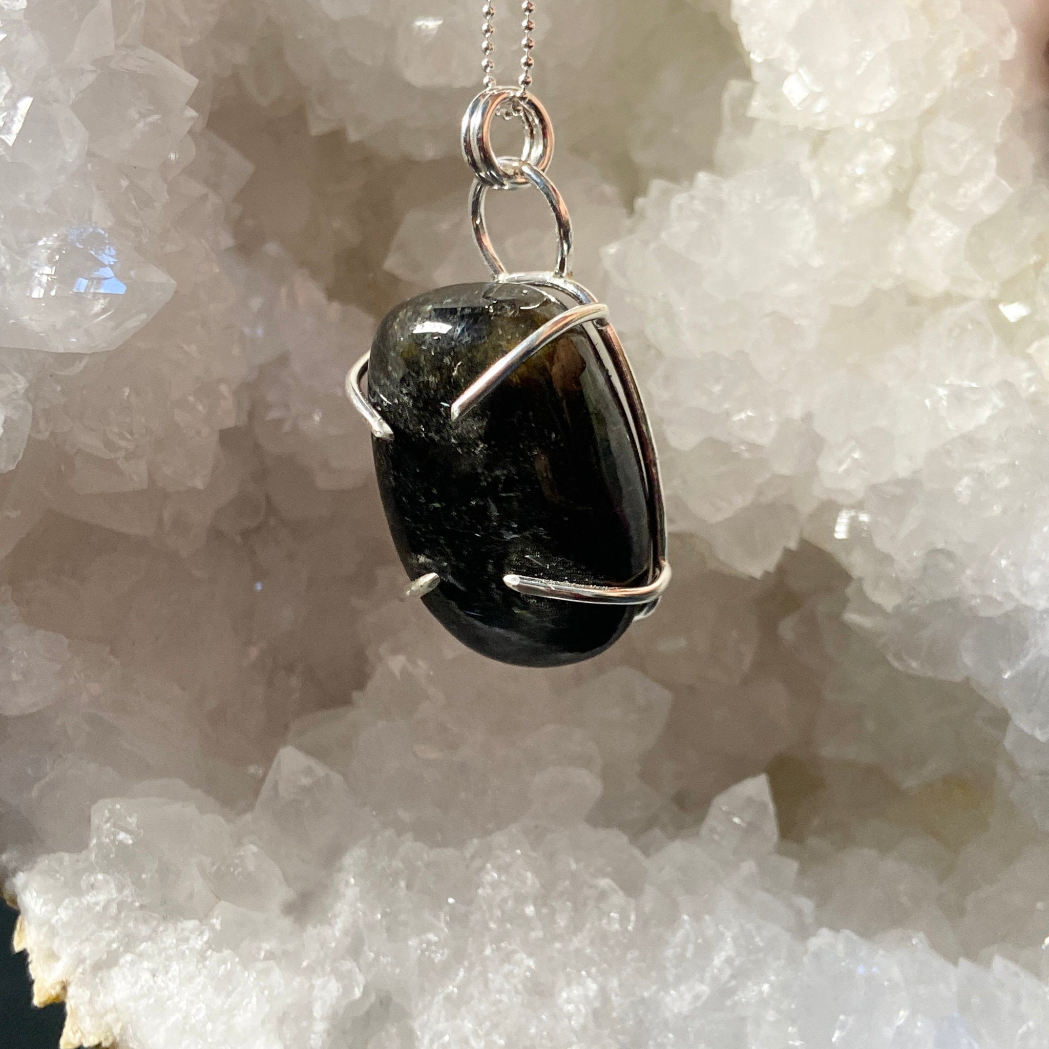 Nuummite Pendant - Bespoke by Song of the Sea - Castle Rocks Cornwall