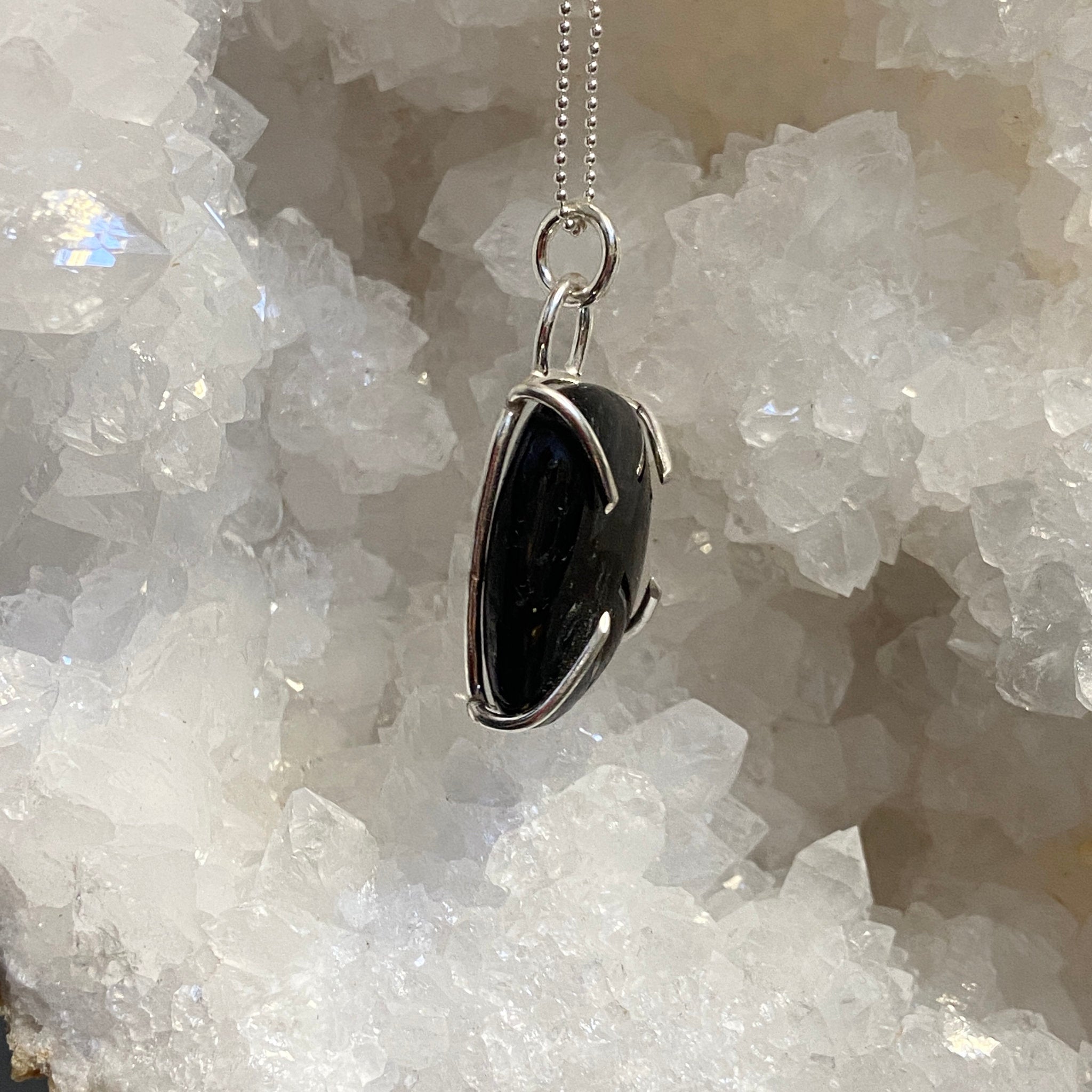Nuummite Pendant - Bespoke by Song of the Sea - Castle Rocks Cornwall