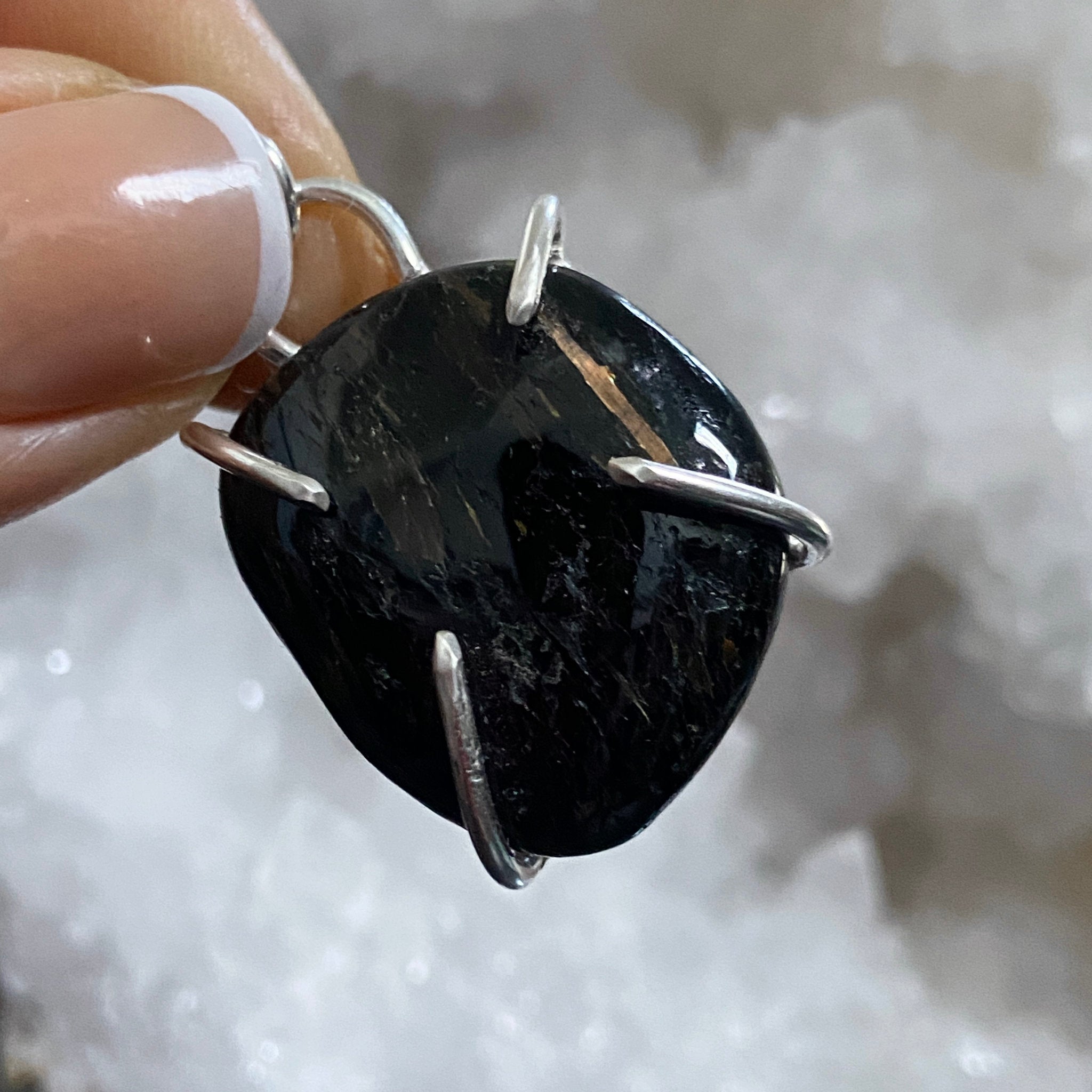 Nuummite Pendant - Bespoke by Song of the Sea - Castle Rocks Cornwall