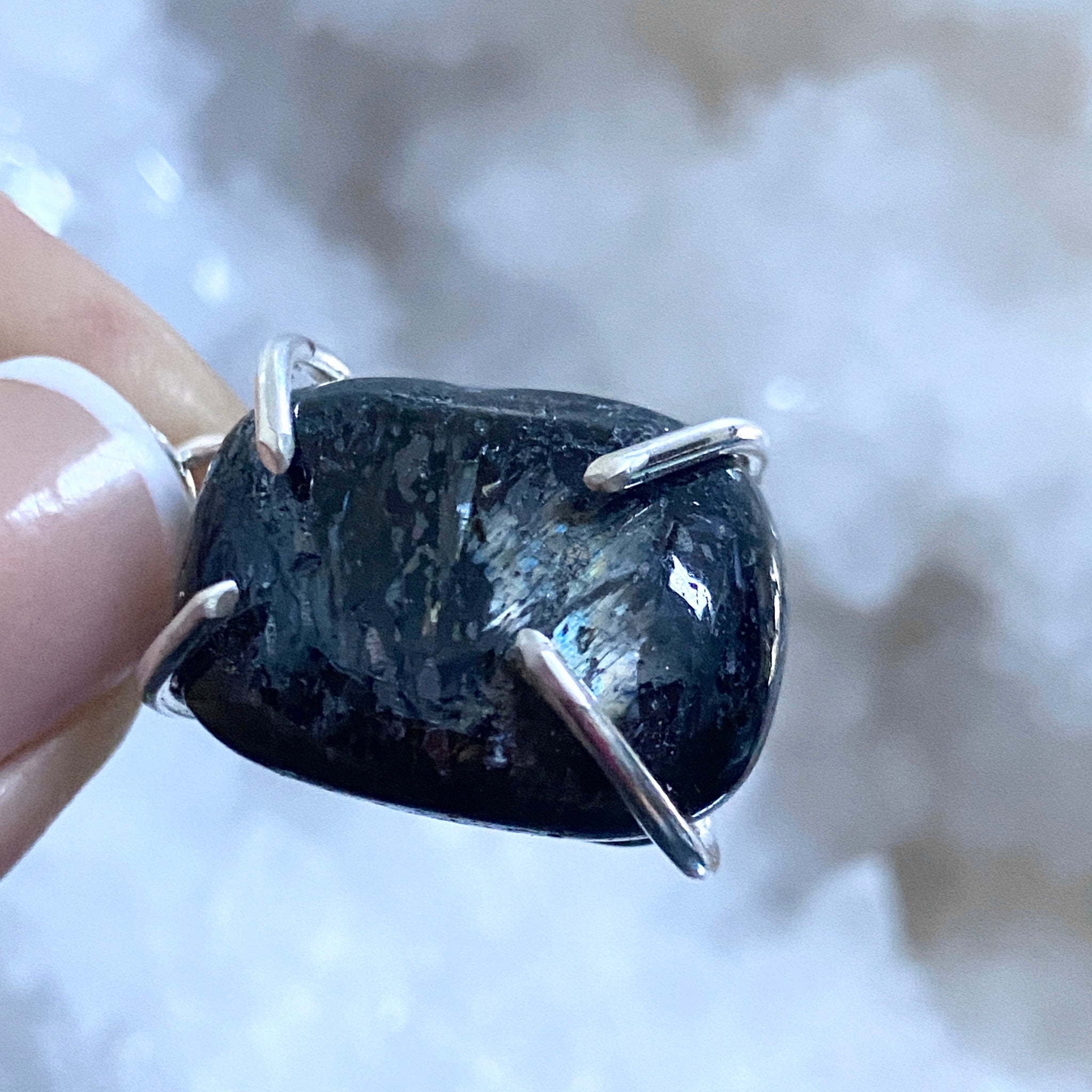 Nuummite Pendant - Bespoke by Song of the Sea - Castle Rocks Cornwall