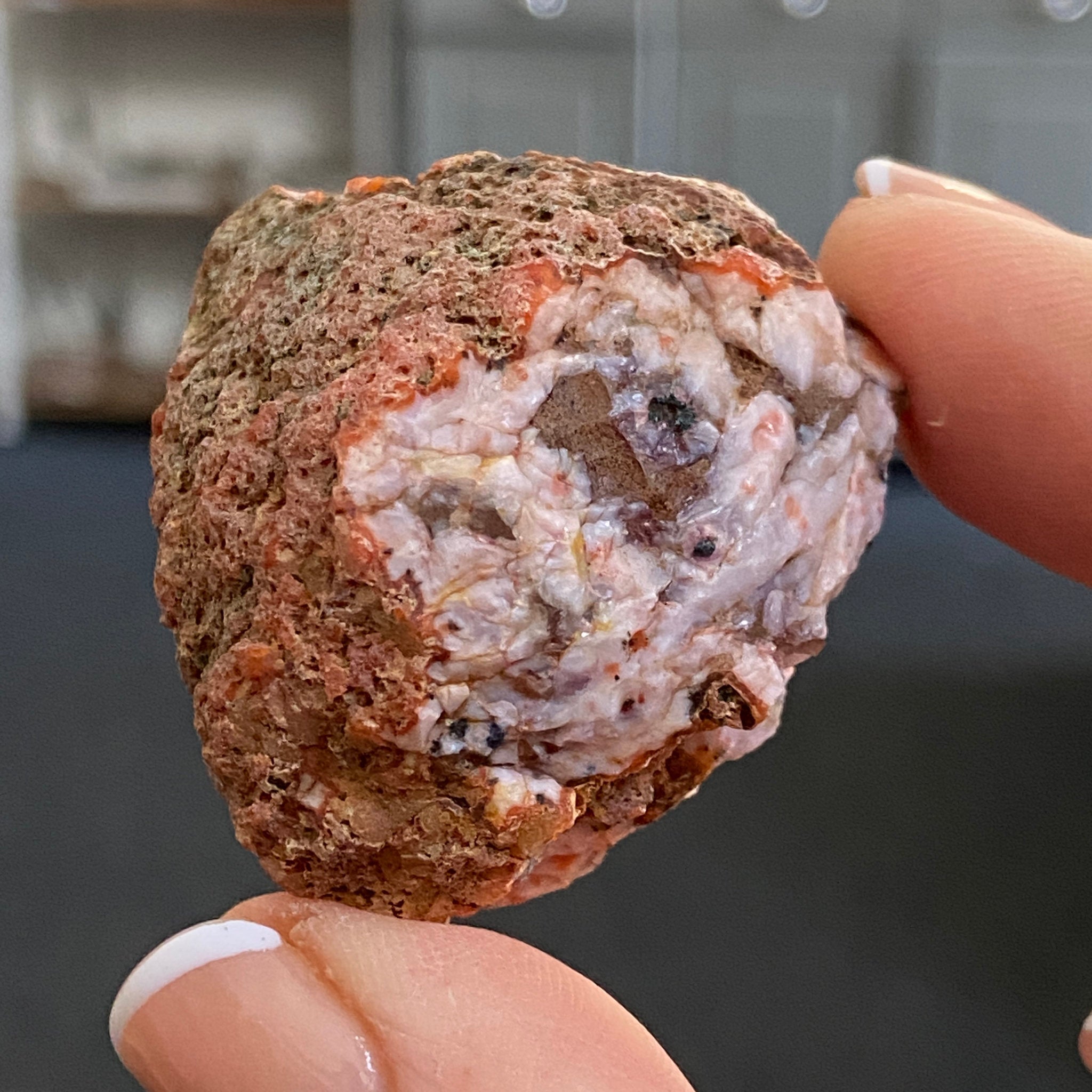 Purple, Pink & Red Chalcedony – Morocco - Castle Rocks Cornwall