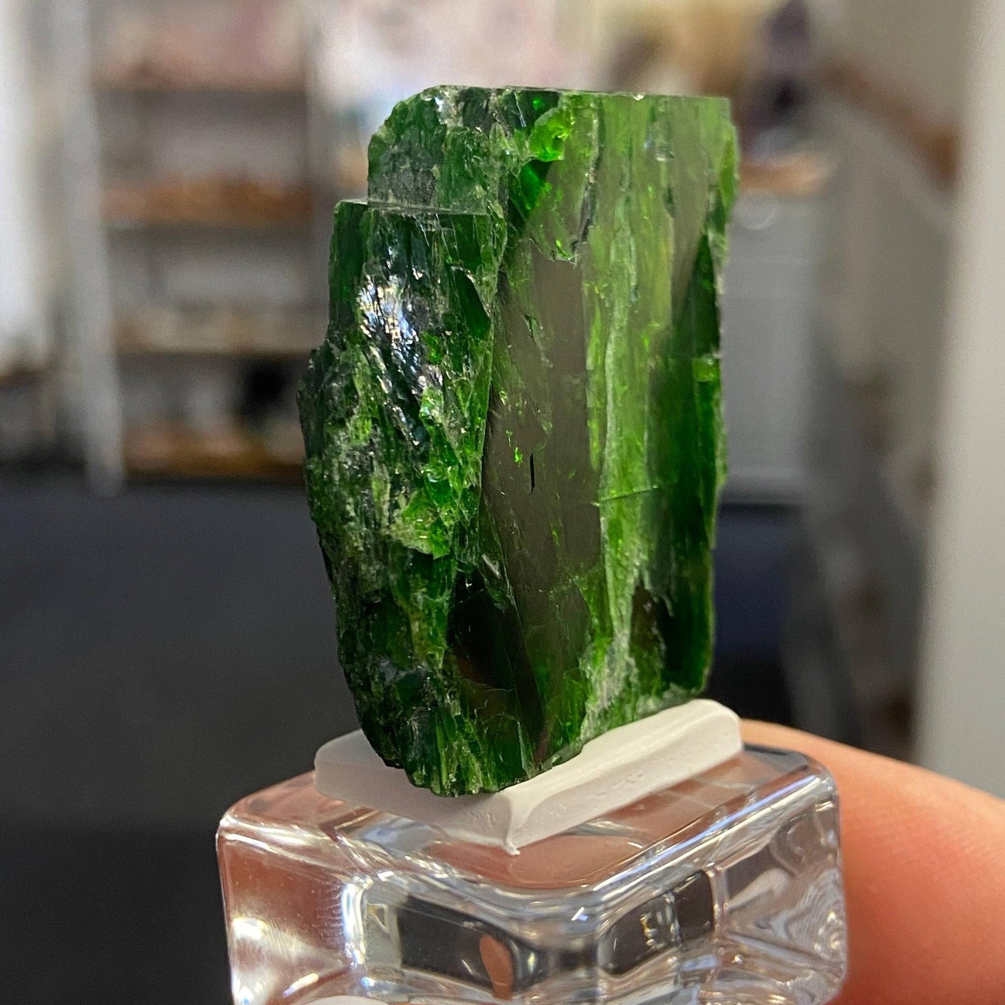 Rare Chrome Diopside Cluster – Russia - Castle Rocks Cornwall