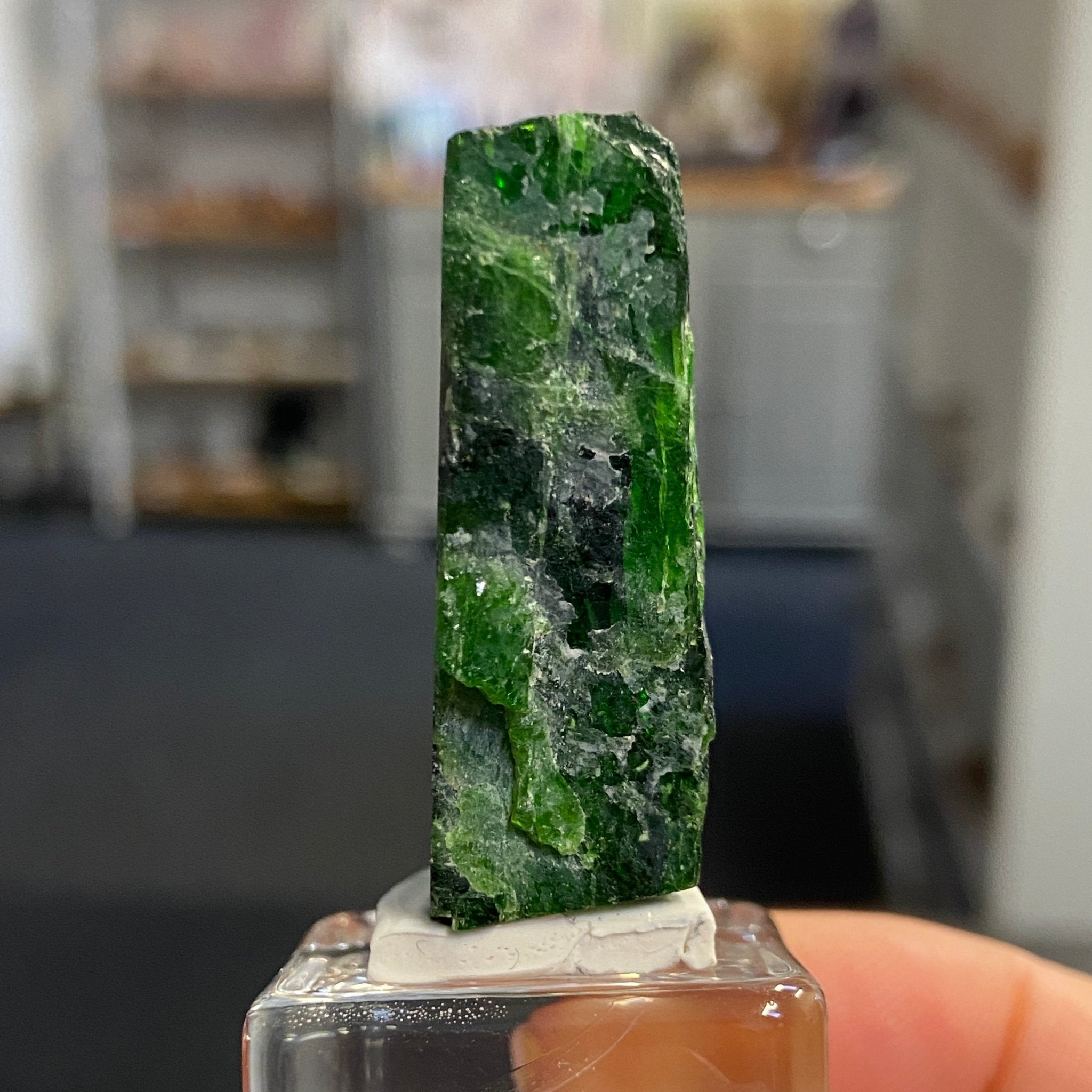 Rare Chrome Diopside Cluster – Russia - Castle Rocks Cornwall