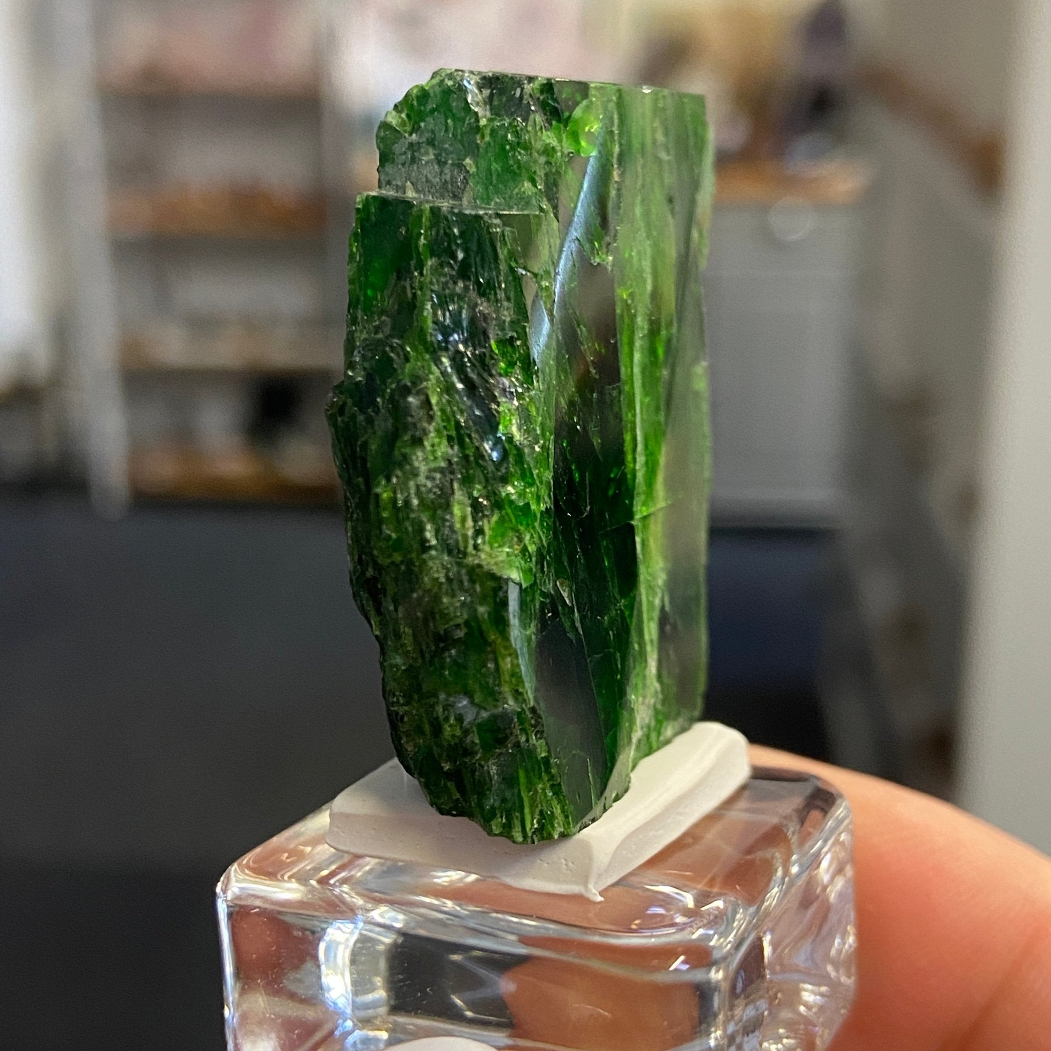 Rare Chrome Diopside Cluster – Russia - Castle Rocks Cornwall