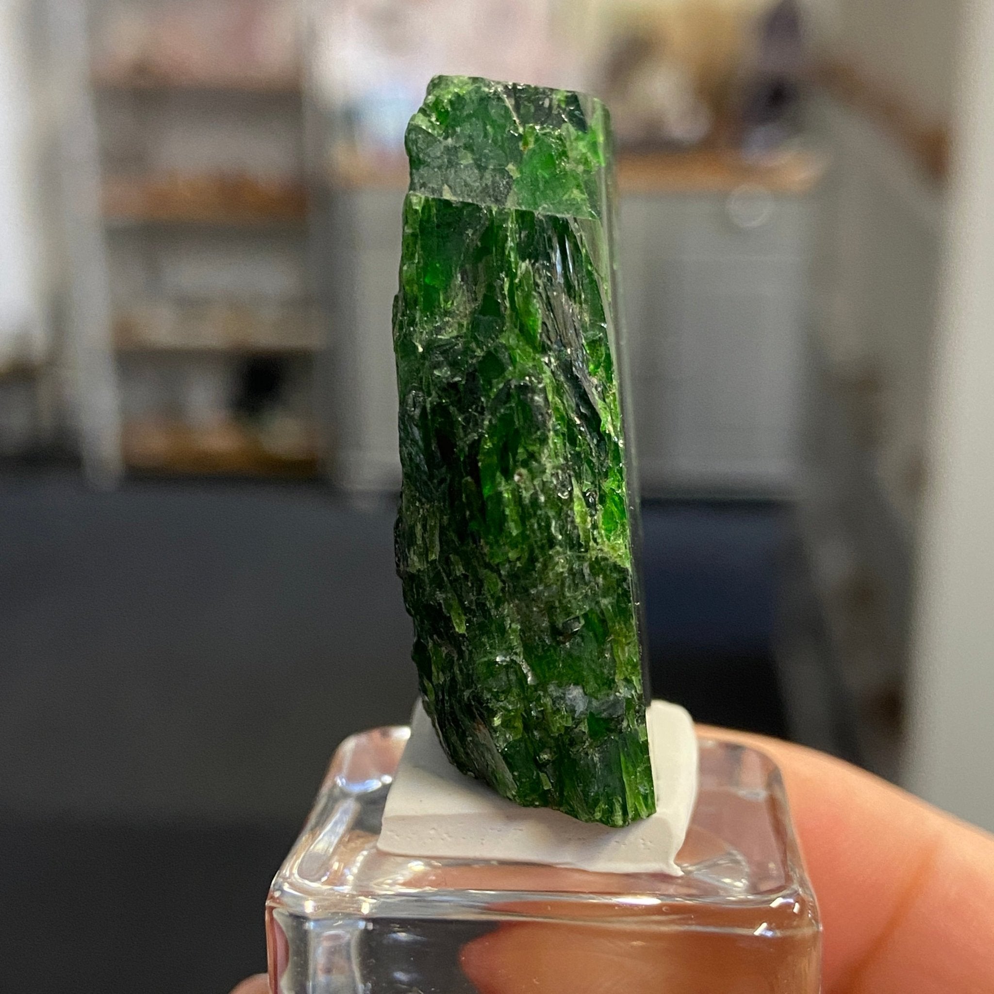 Rare Chrome Diopside Cluster – Russia - Castle Rocks Cornwall