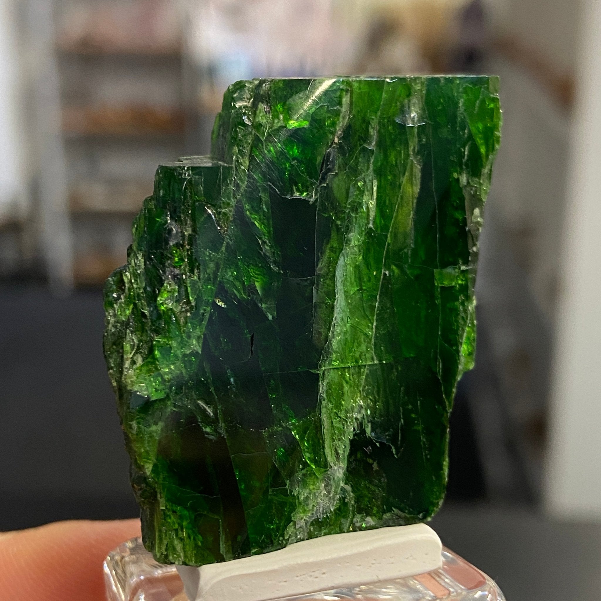 Rare Chrome Diopside Cluster – Russia - Castle Rocks Cornwall