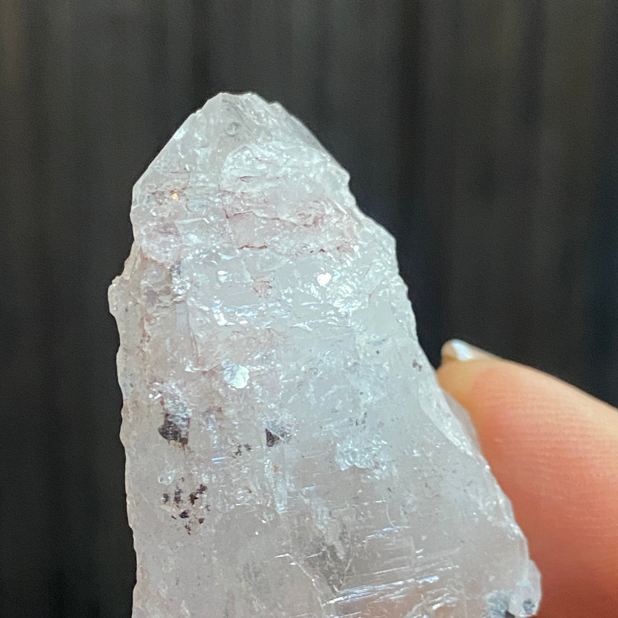 Sacred Pink Lemurian Crystal - Castle Rocks Cornwall