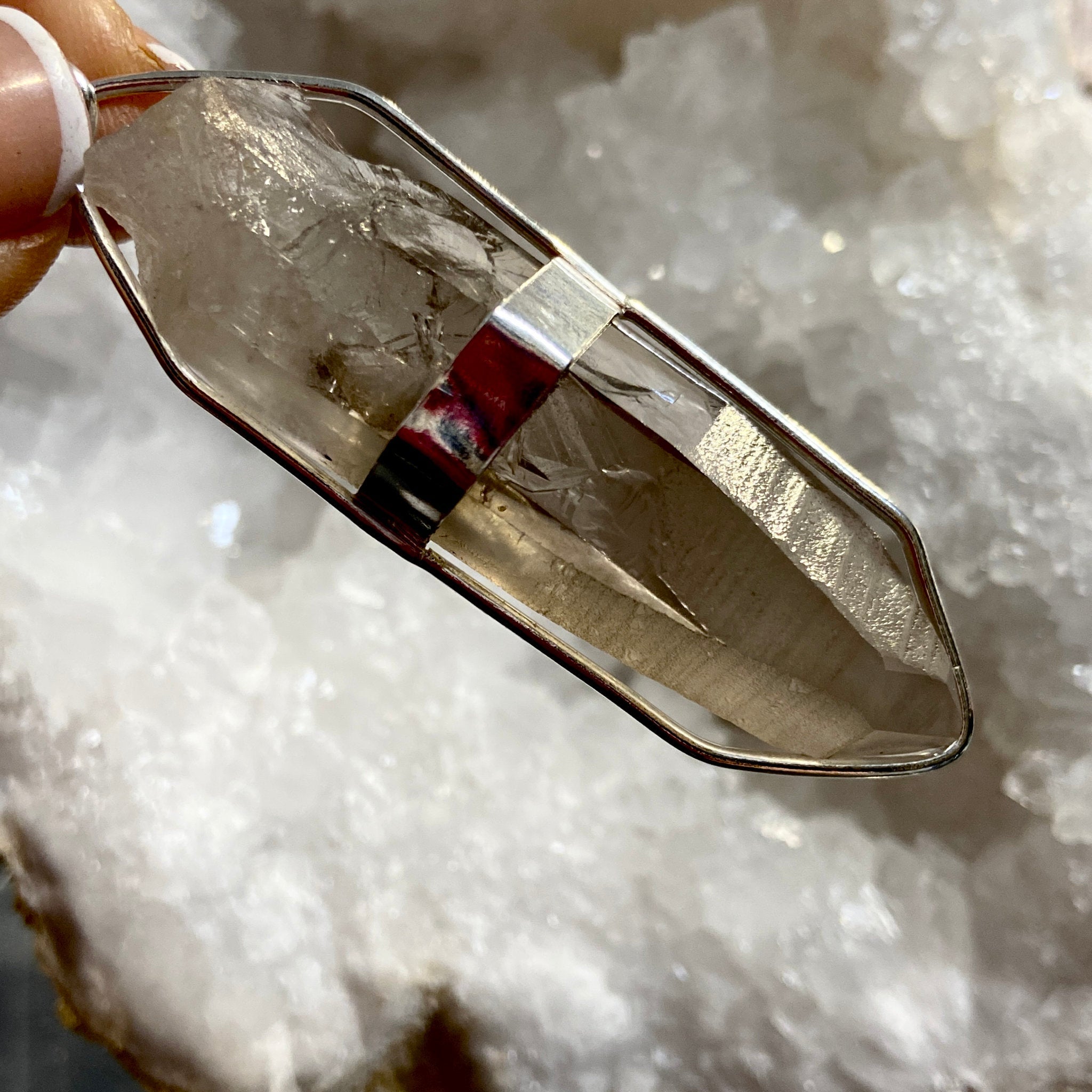 Smoky Lemurian Seed Pendant – Brazil - Bespoke by Song of the Sea - Castle Rocks Cornwall