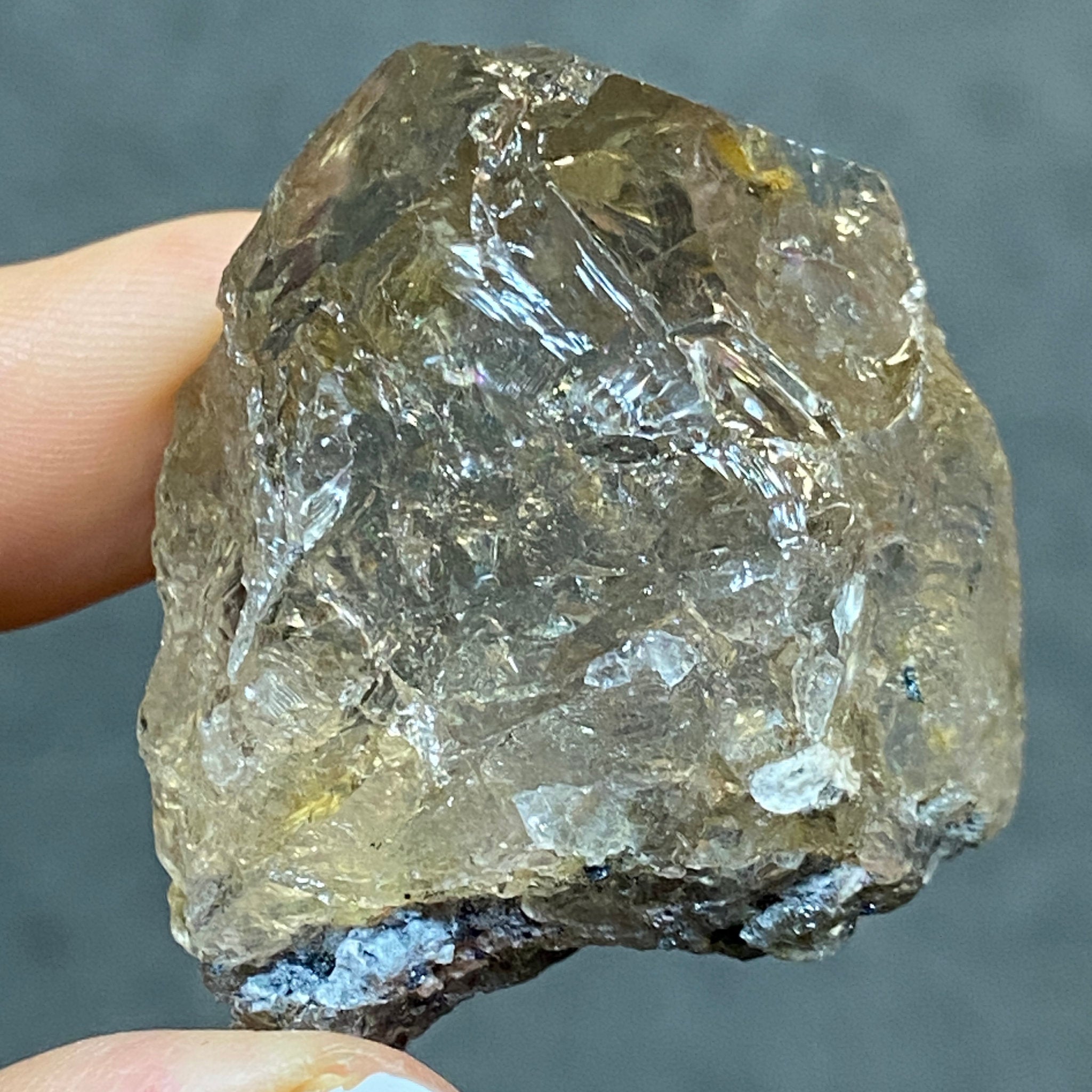 Smoky Quartz with Golden Rutile – Brazil - Castle Rocks Cornwall