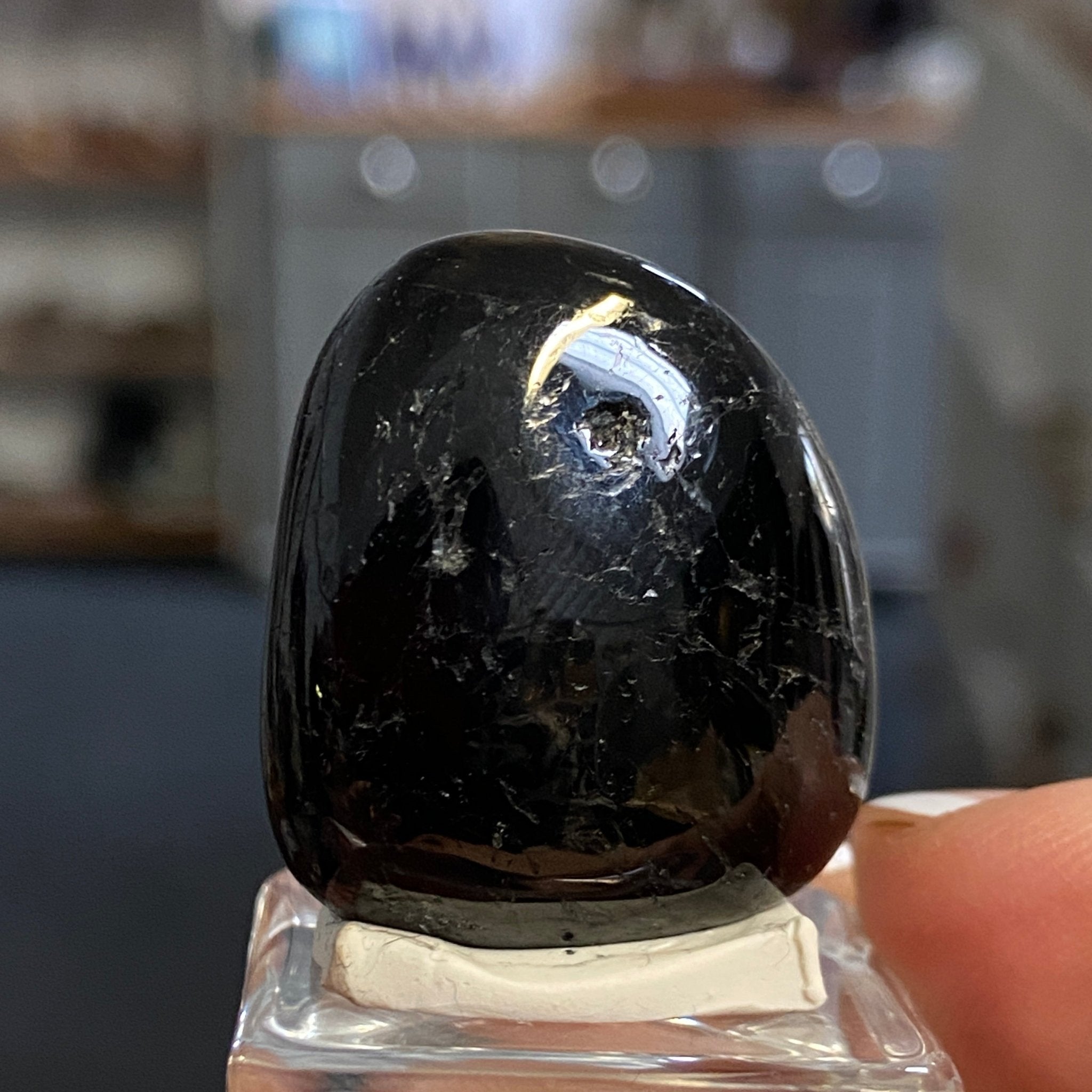 The Best Nuummite from Greenland - Tumbled Stone - AAA - Castle Rocks Cornwall