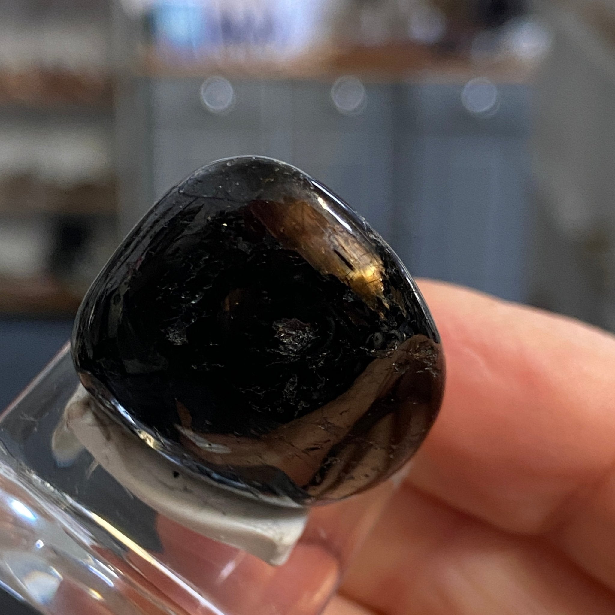 The Best Nuummite from Greenland - Tumbled Stone - AAA - Castle Rocks Cornwall