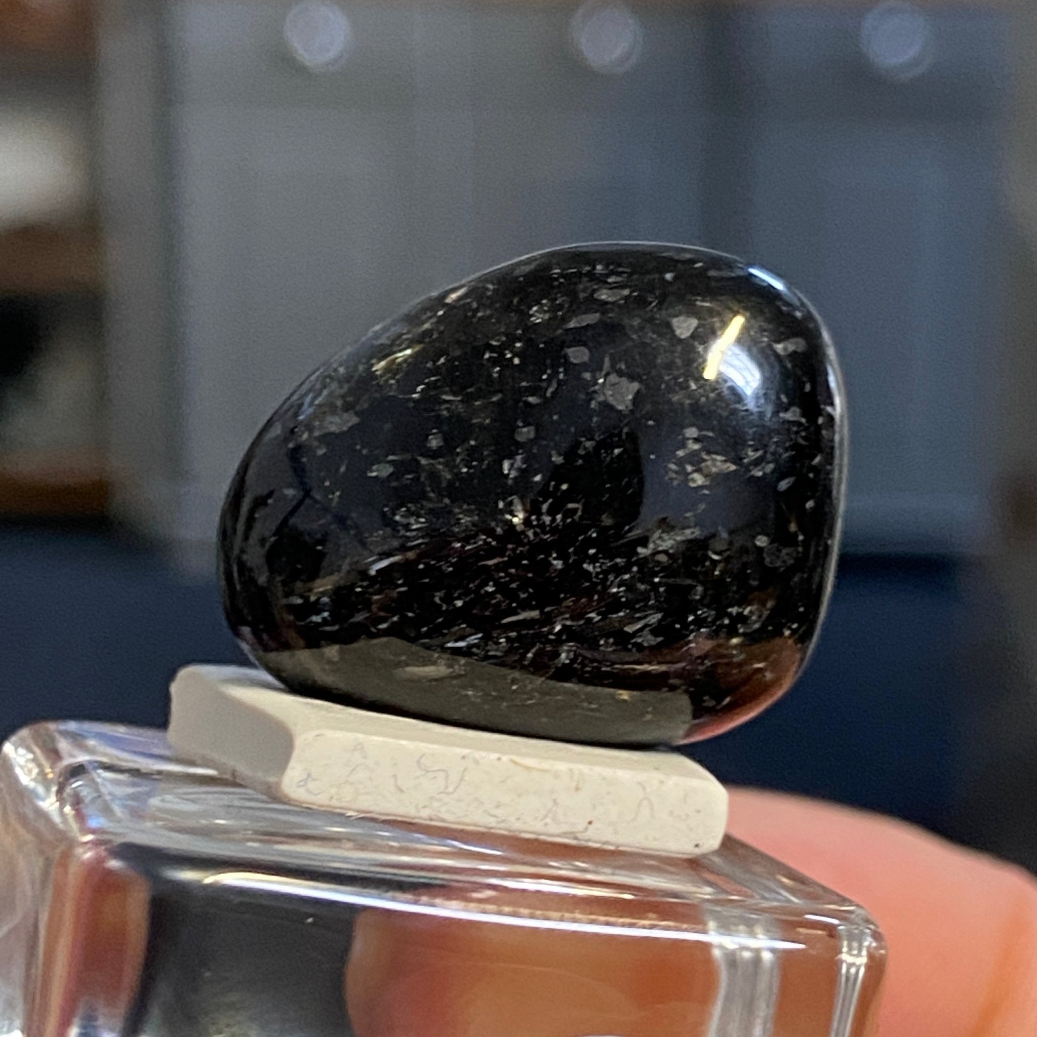 The Best Nuummite from Greenland - Tumbled Stone - AAA - Castle Rocks Cornwall