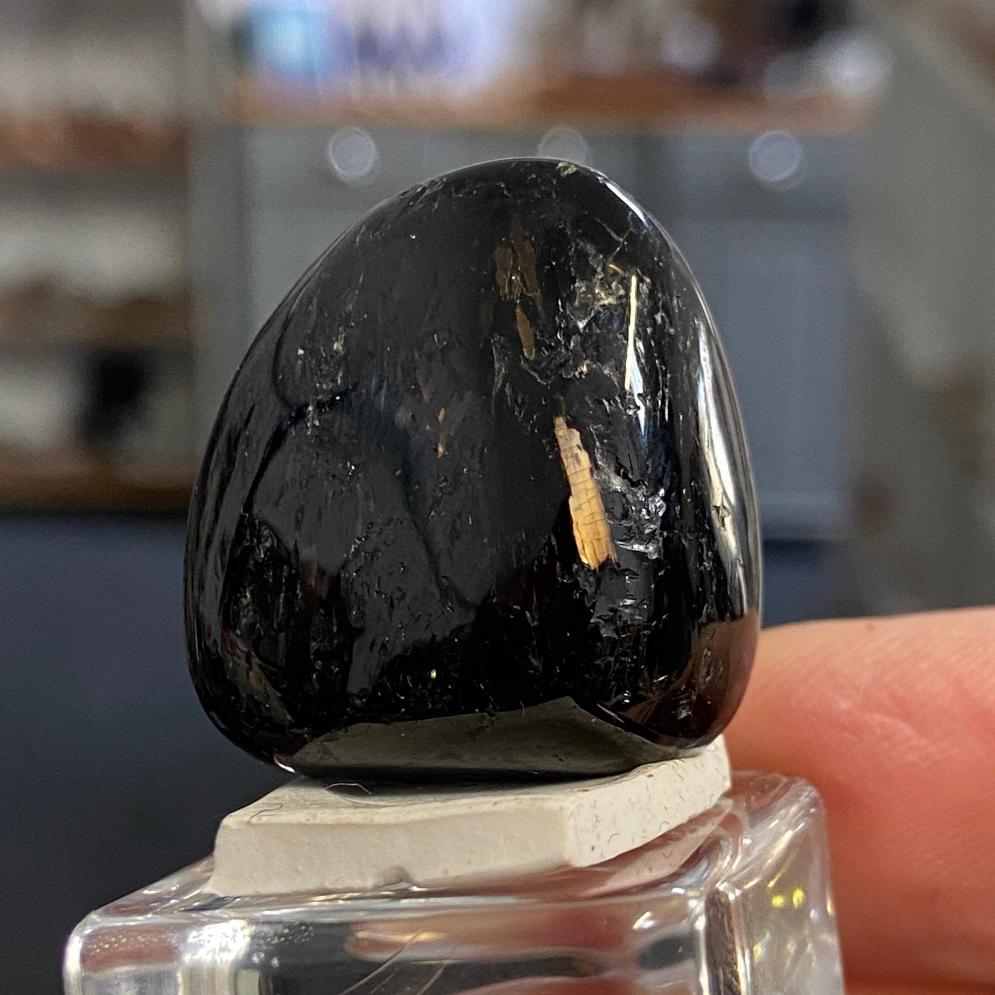 The Best Nuummite from Greenland - Tumbled Stone - AAA - Castle Rocks Cornwall
