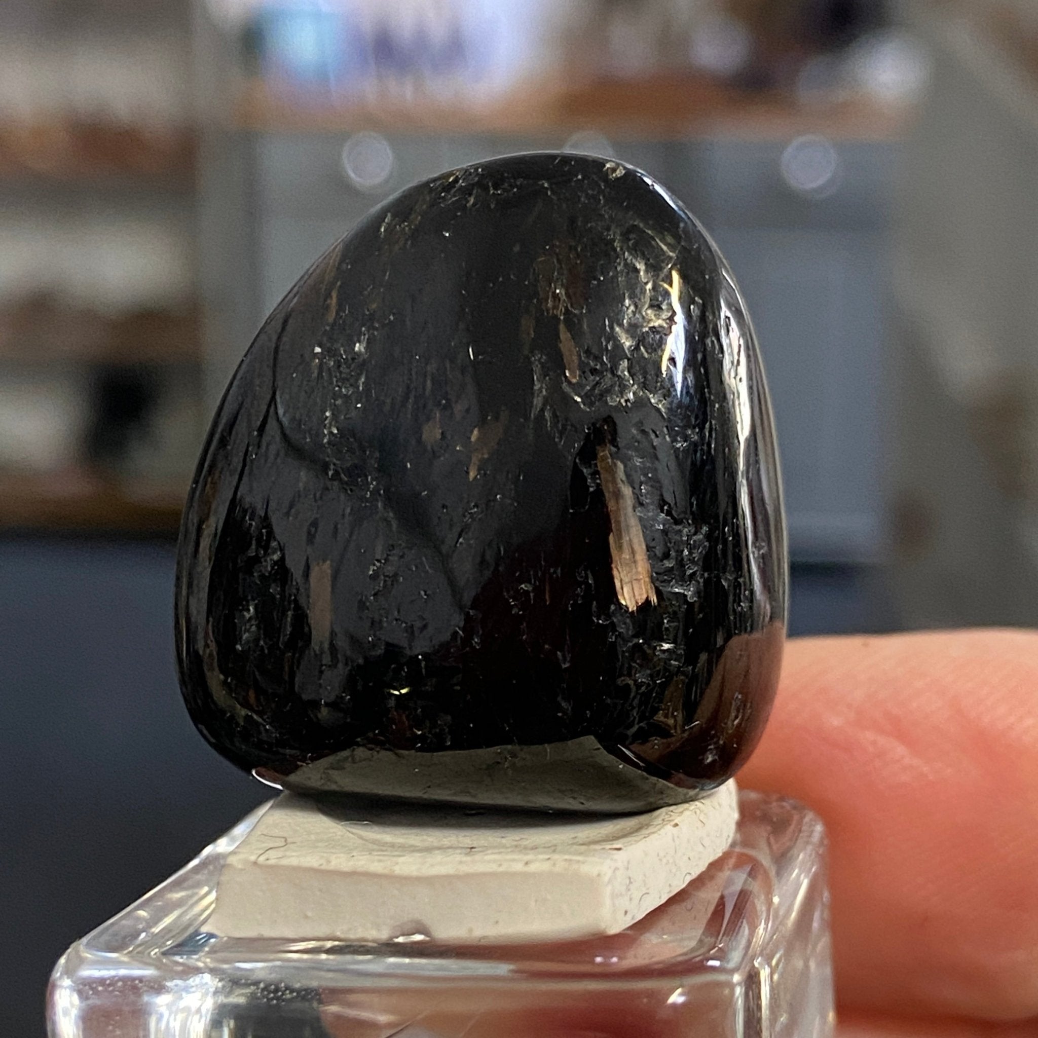 The Best Nuummite from Greenland - Tumbled Stone - AAA - Castle Rocks Cornwall