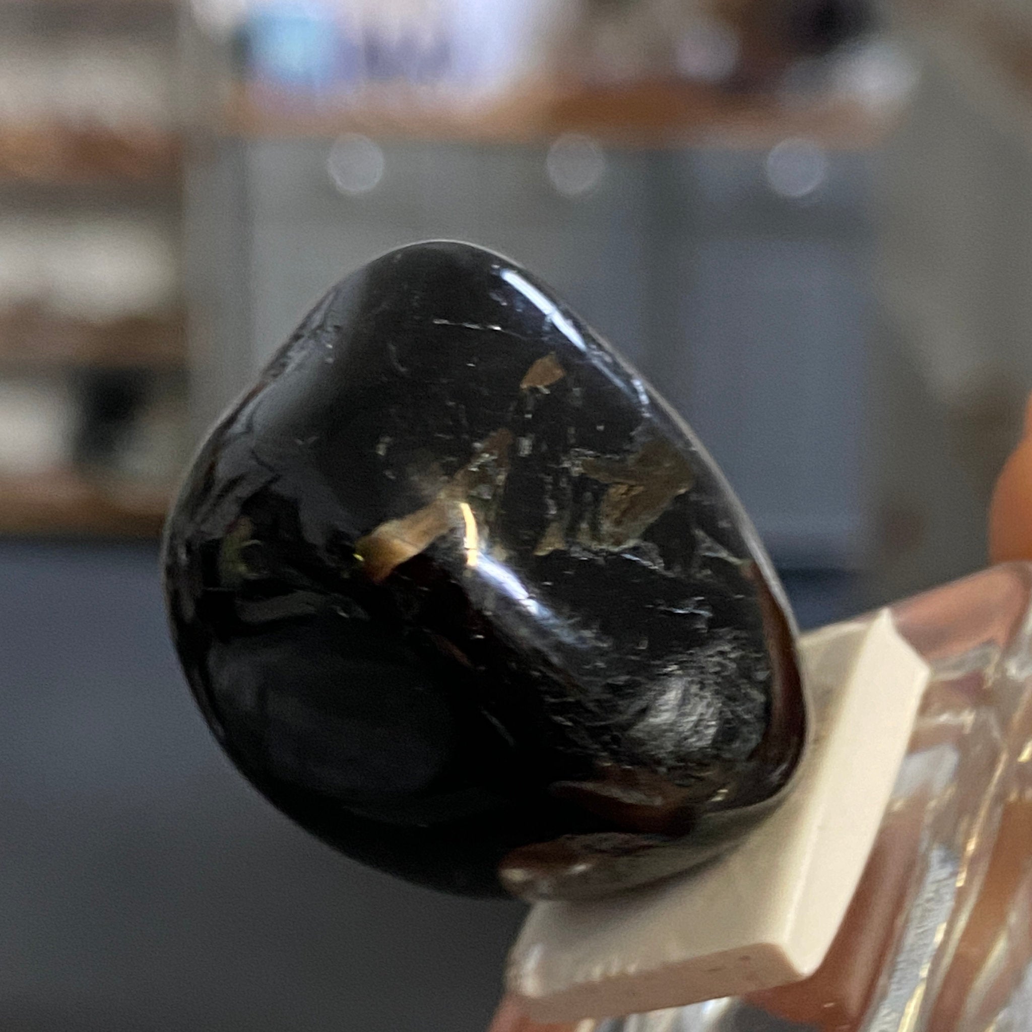 The Best Nuummite from Greenland - Tumbled Stone - AAA - Castle Rocks Cornwall