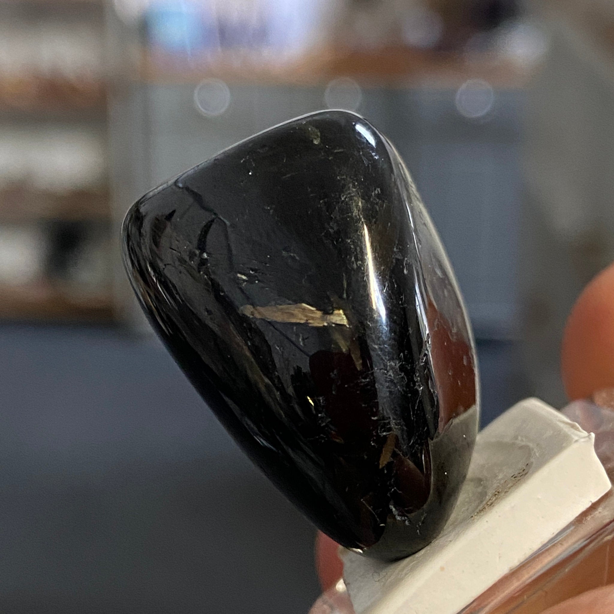 The Best Nuummite from Greenland - Tumbled Stone - AAA - Castle Rocks Cornwall