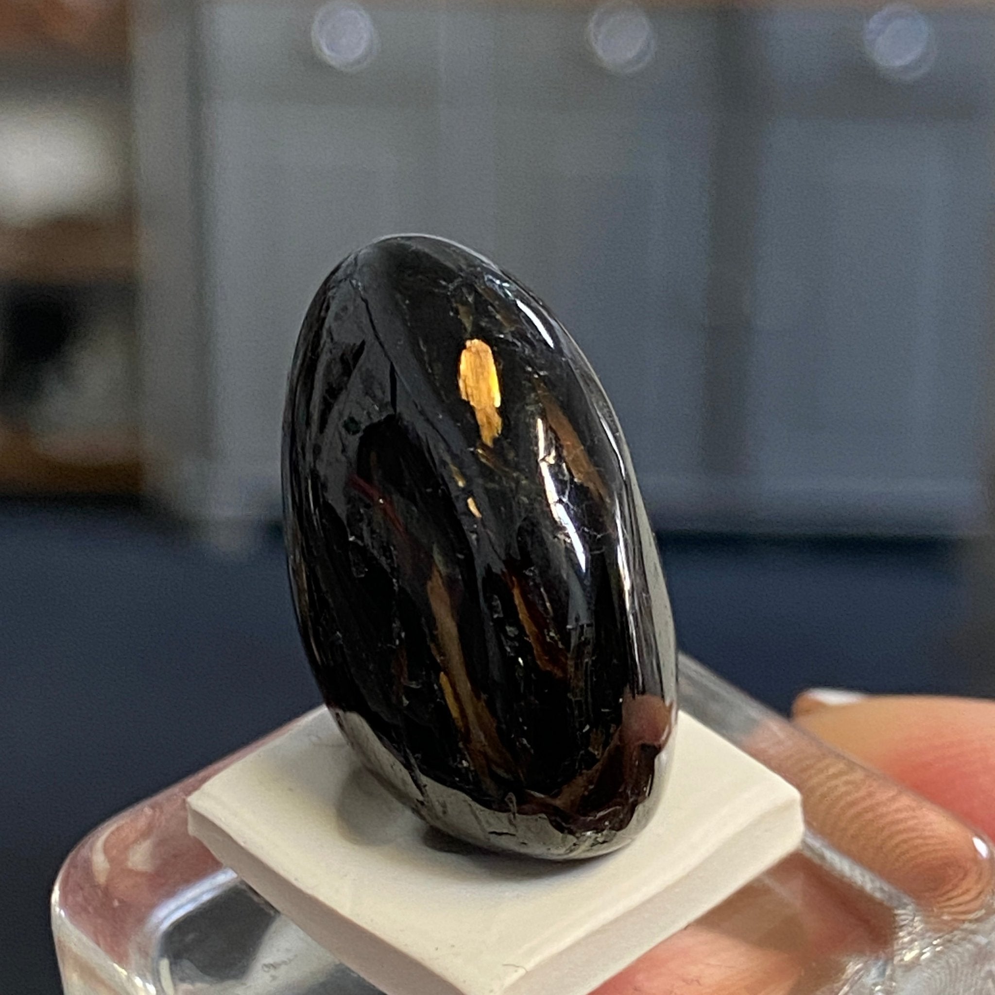 The Best Nuummite from Greenland - Tumbled Stone - AAA - Castle Rocks Cornwall