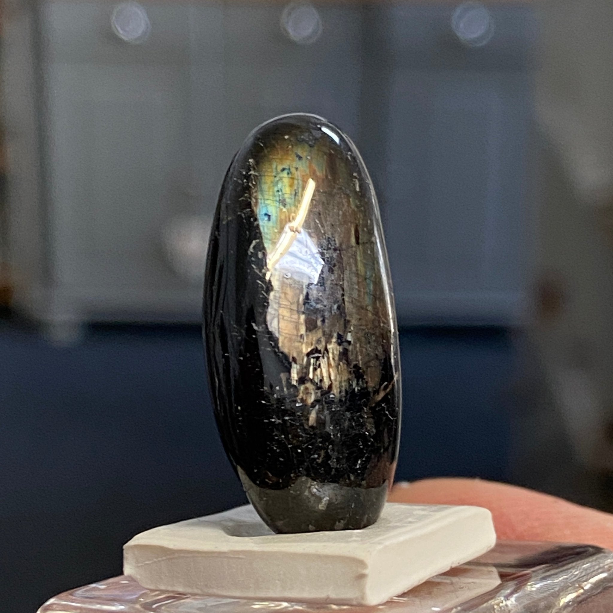 The Best Nuummite from Greenland - Tumbled Stone - AAA - Castle Rocks Cornwall