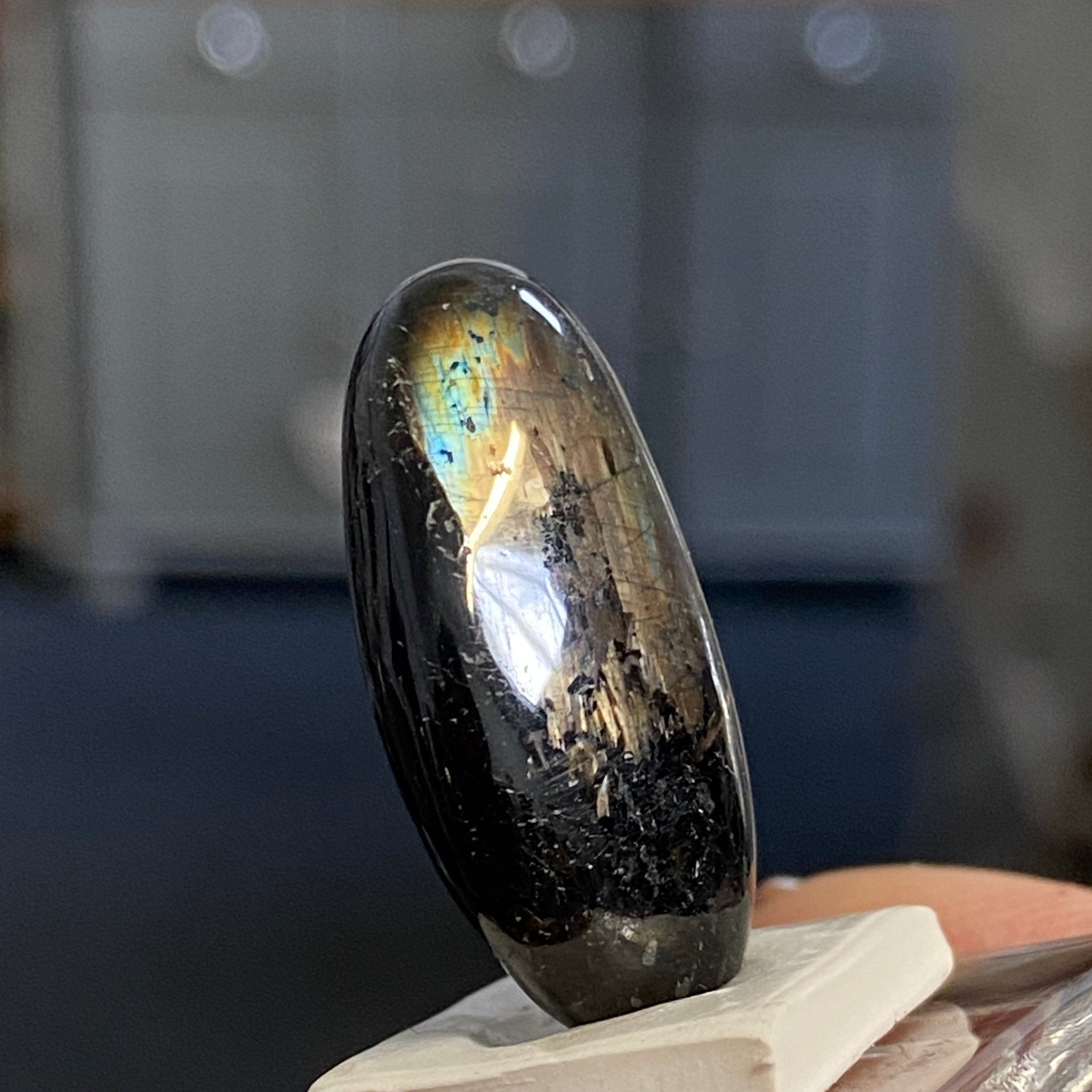 The Best Nuummite from Greenland - Tumbled Stone - AAA - Castle Rocks Cornwall