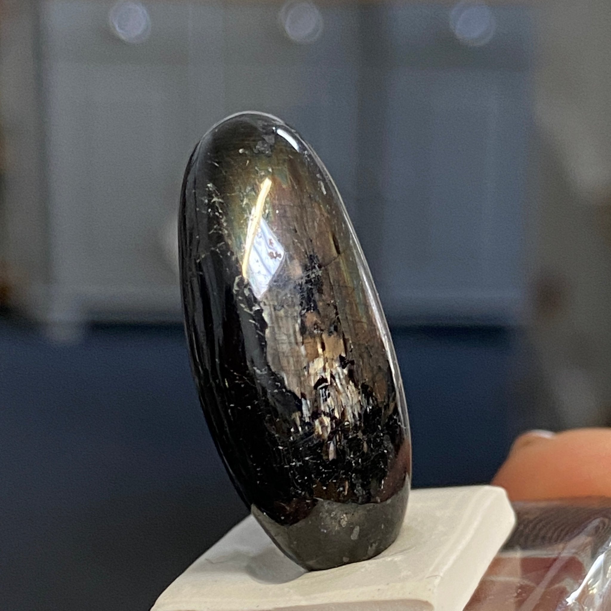 The Best Nuummite from Greenland - Tumbled Stone - AAA - Castle Rocks Cornwall