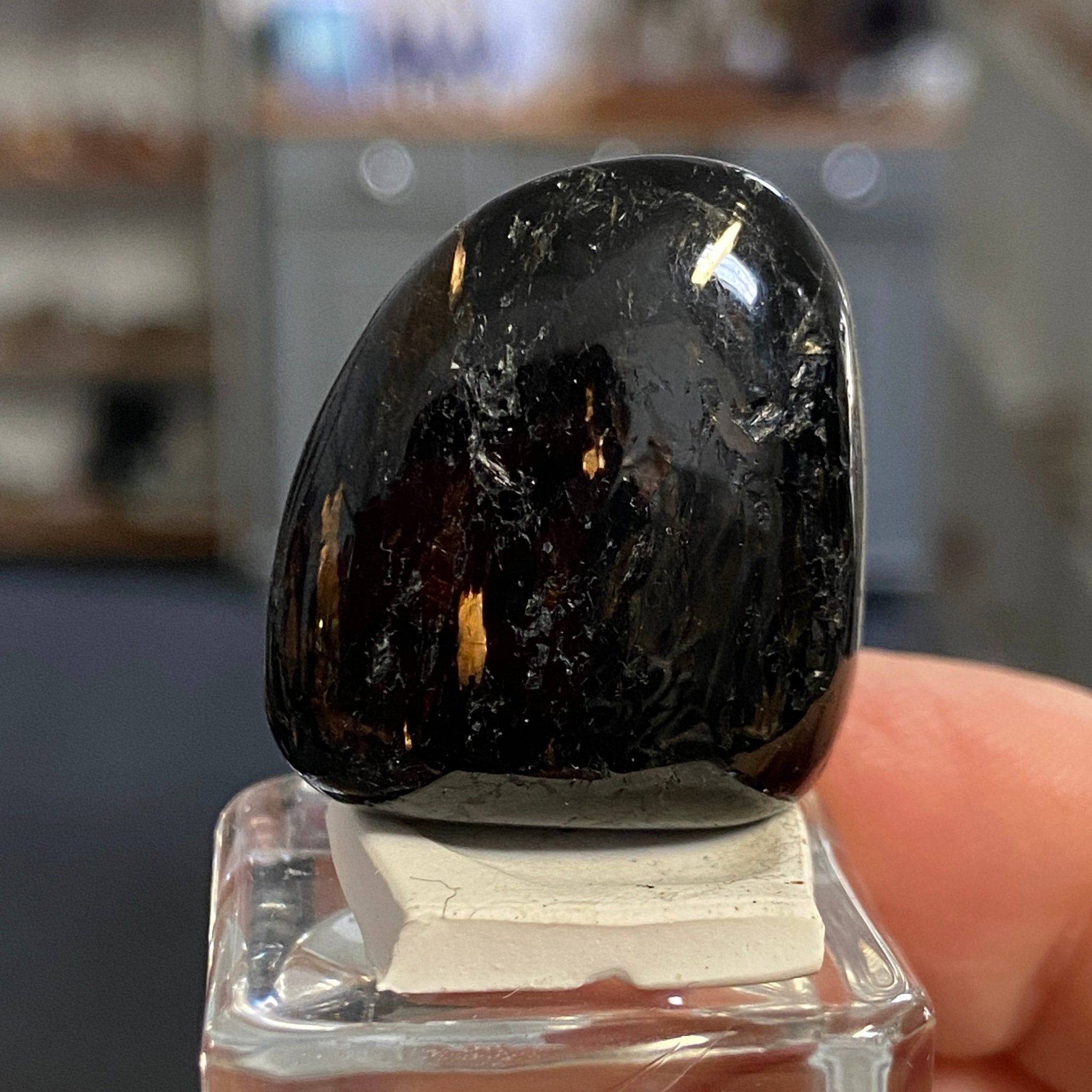 The Best Nuummite from Greenland - Tumbled Stone - AAA - Castle Rocks Cornwall