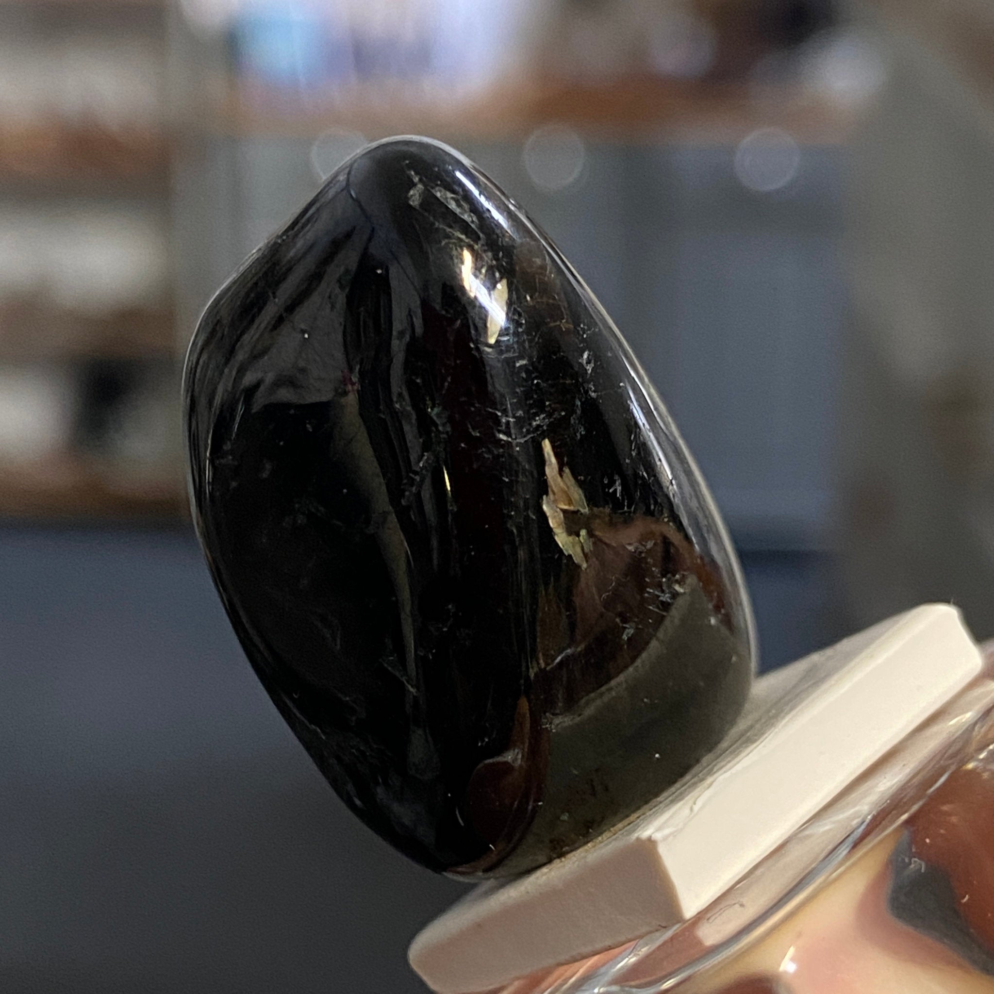 The Best Nuummite from Greenland - Tumbled Stone - AAA - Castle Rocks Cornwall