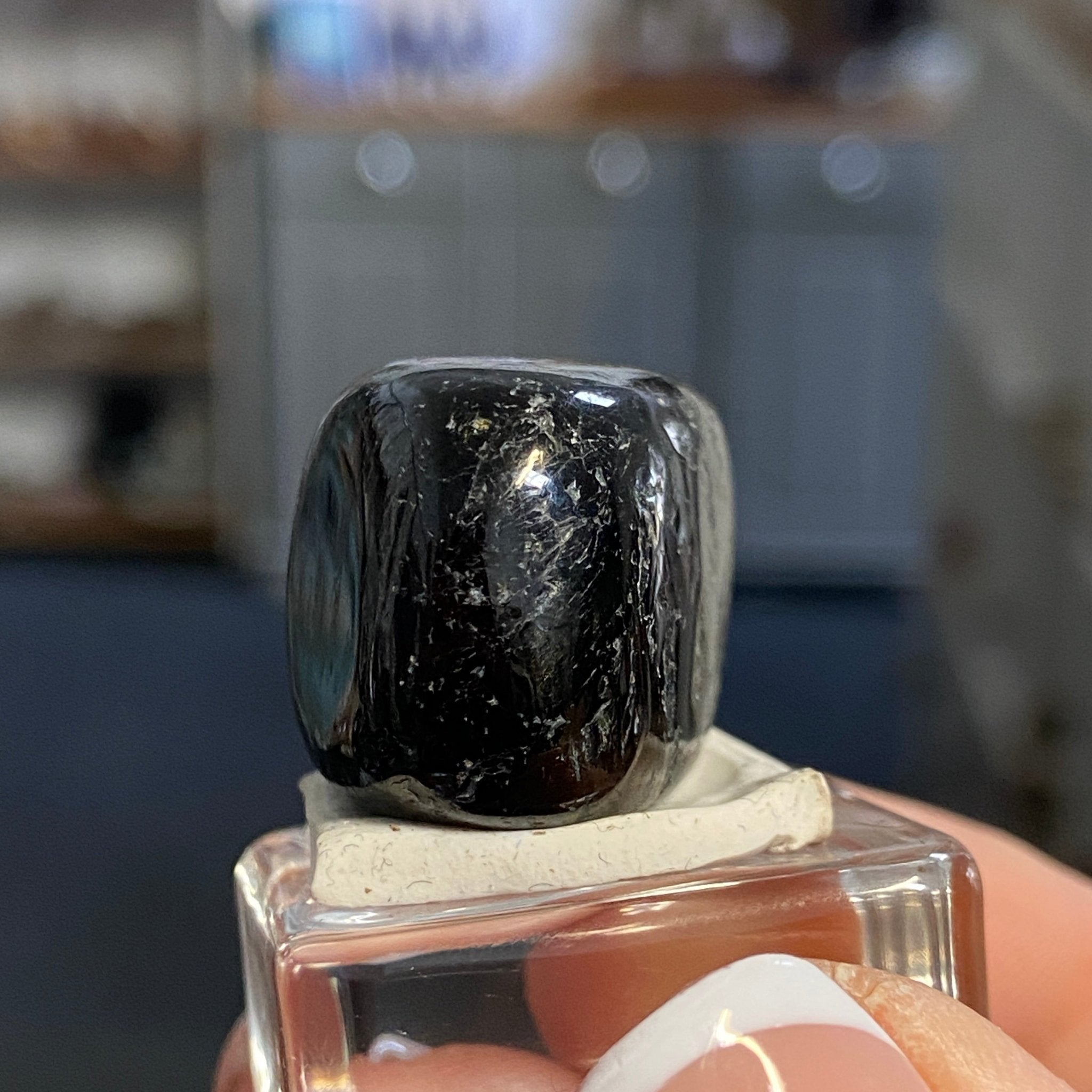 The Best Nuummite from Greenland - Tumbled Stone - AAA - Castle Rocks Cornwall