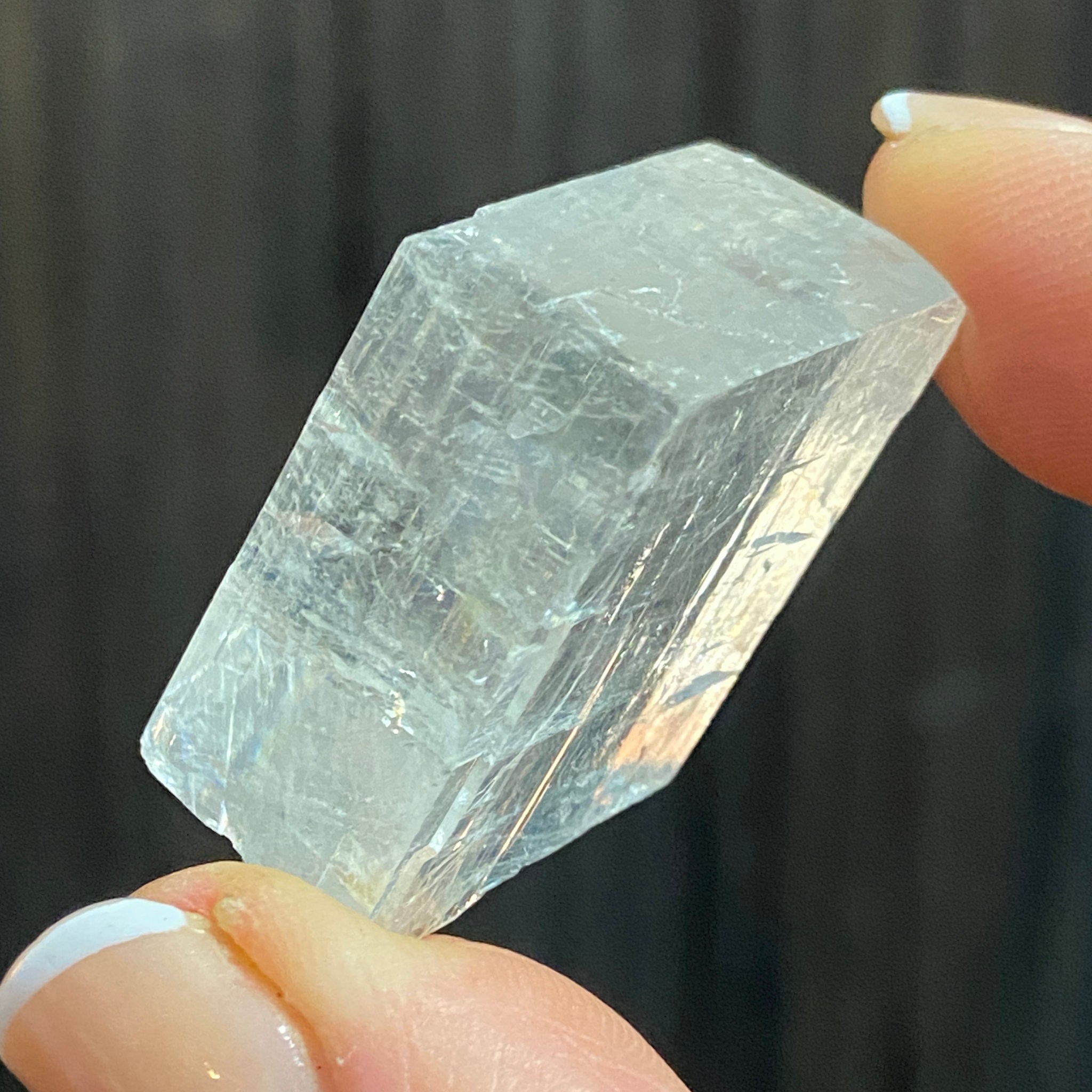 The Viking Stone - Clear Optical Calcite - Mexico - Castle Rocks Cornwall