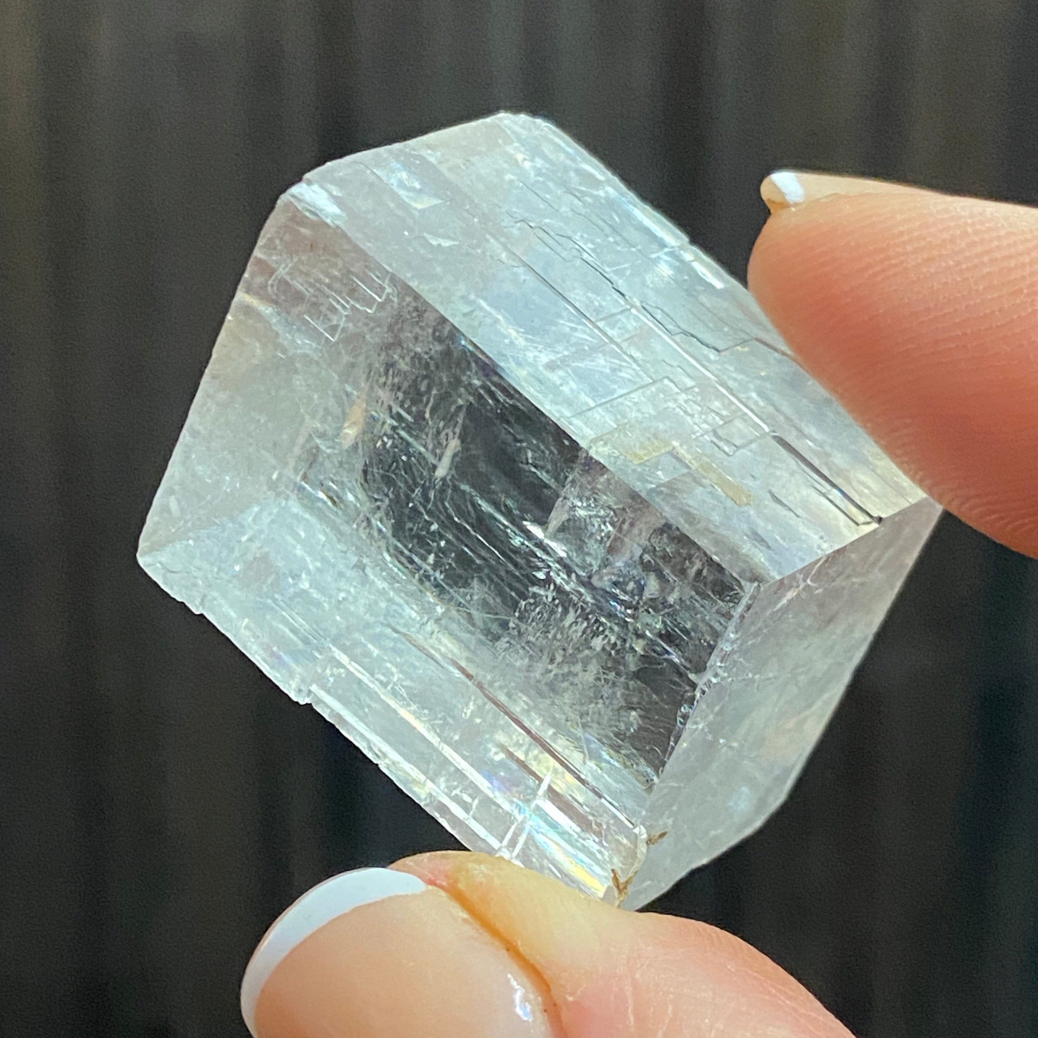 The Viking Stone - Clear Optical Calcite - Mexico - Castle Rocks Cornwall
