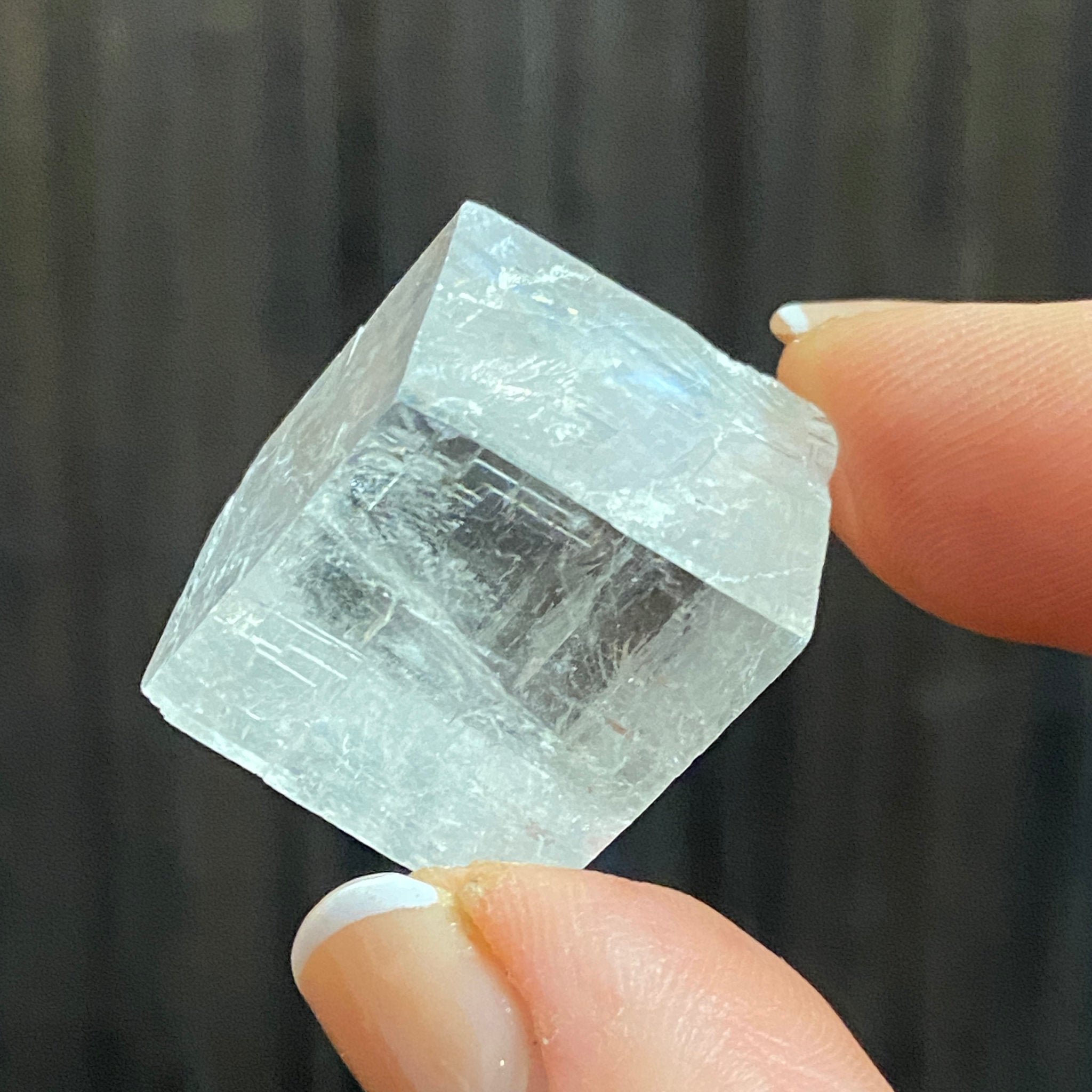 The Viking Stone - Clear Optical Calcite - Mexico - Castle Rocks Cornwall