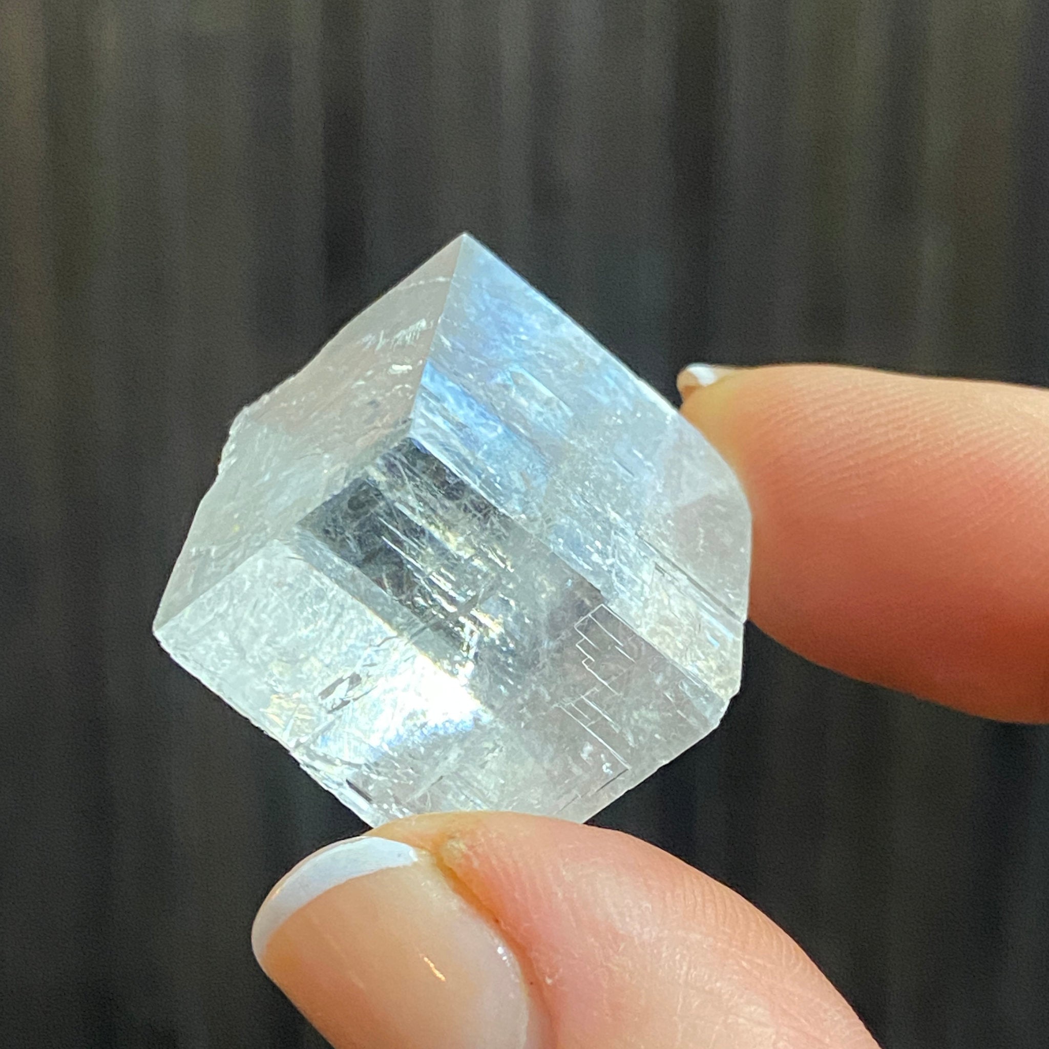 The Viking Stone - Clear Optical Calcite - Mexico - Castle Rocks Cornwall